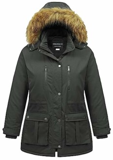 CREATMO US Plus Size Winter Coat